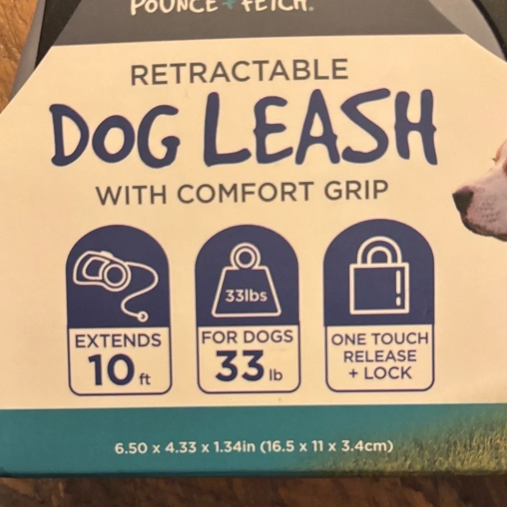 Black Retractable Dog Leash